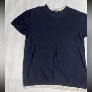 Zara Man Short Sleeve Sweater Like Shirt